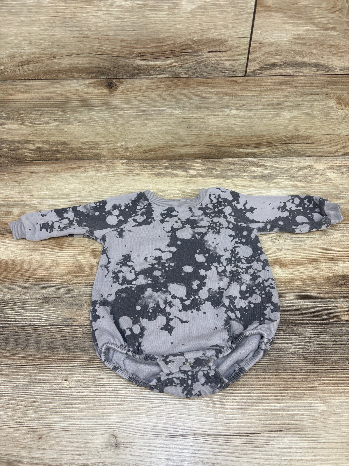 Grayson Mini Sweatshirt Bubble Romper Grey sz 3-6m
