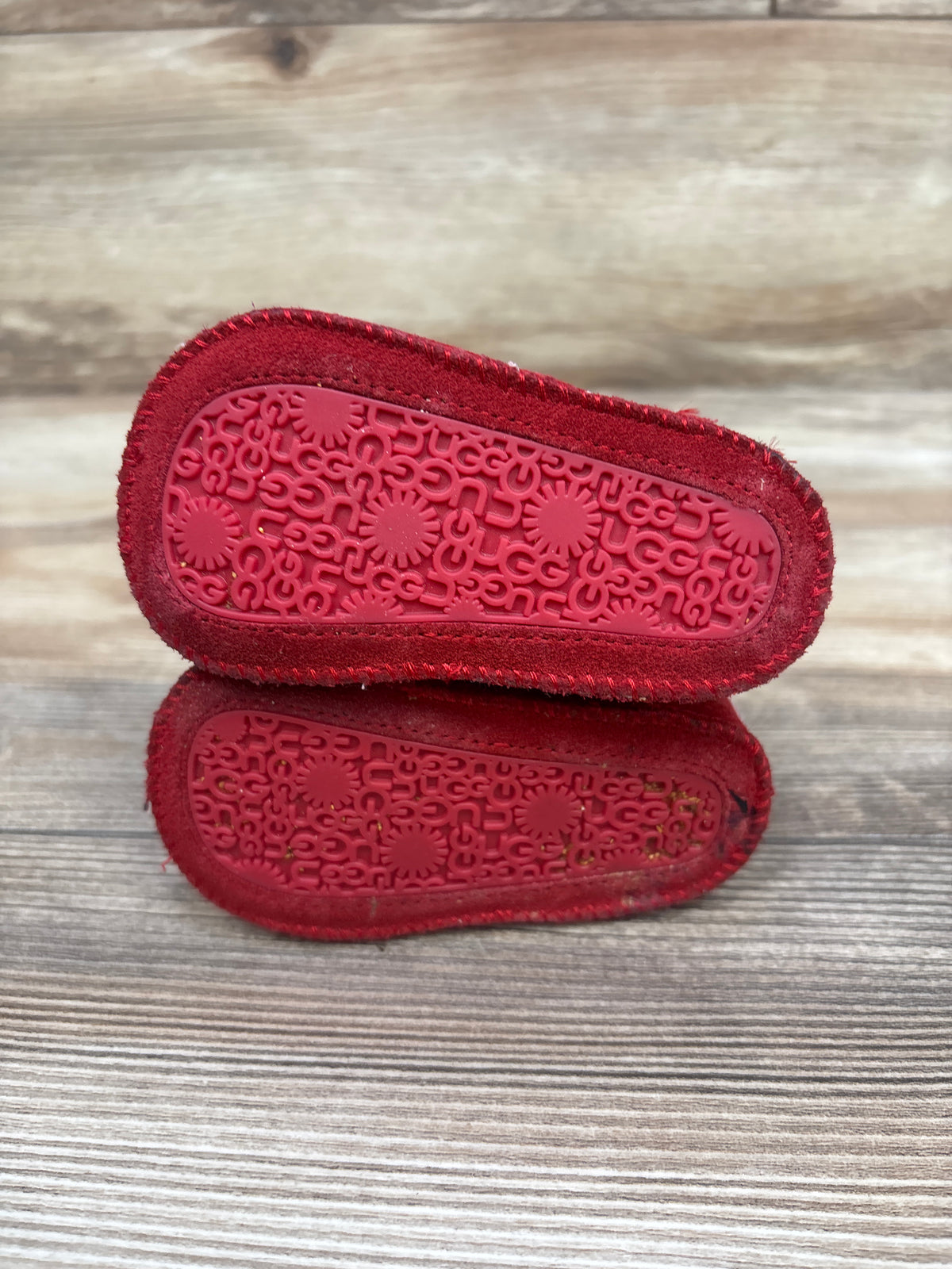 Ugg Baby Neumel Booties "Samba Red" sz 2/3c