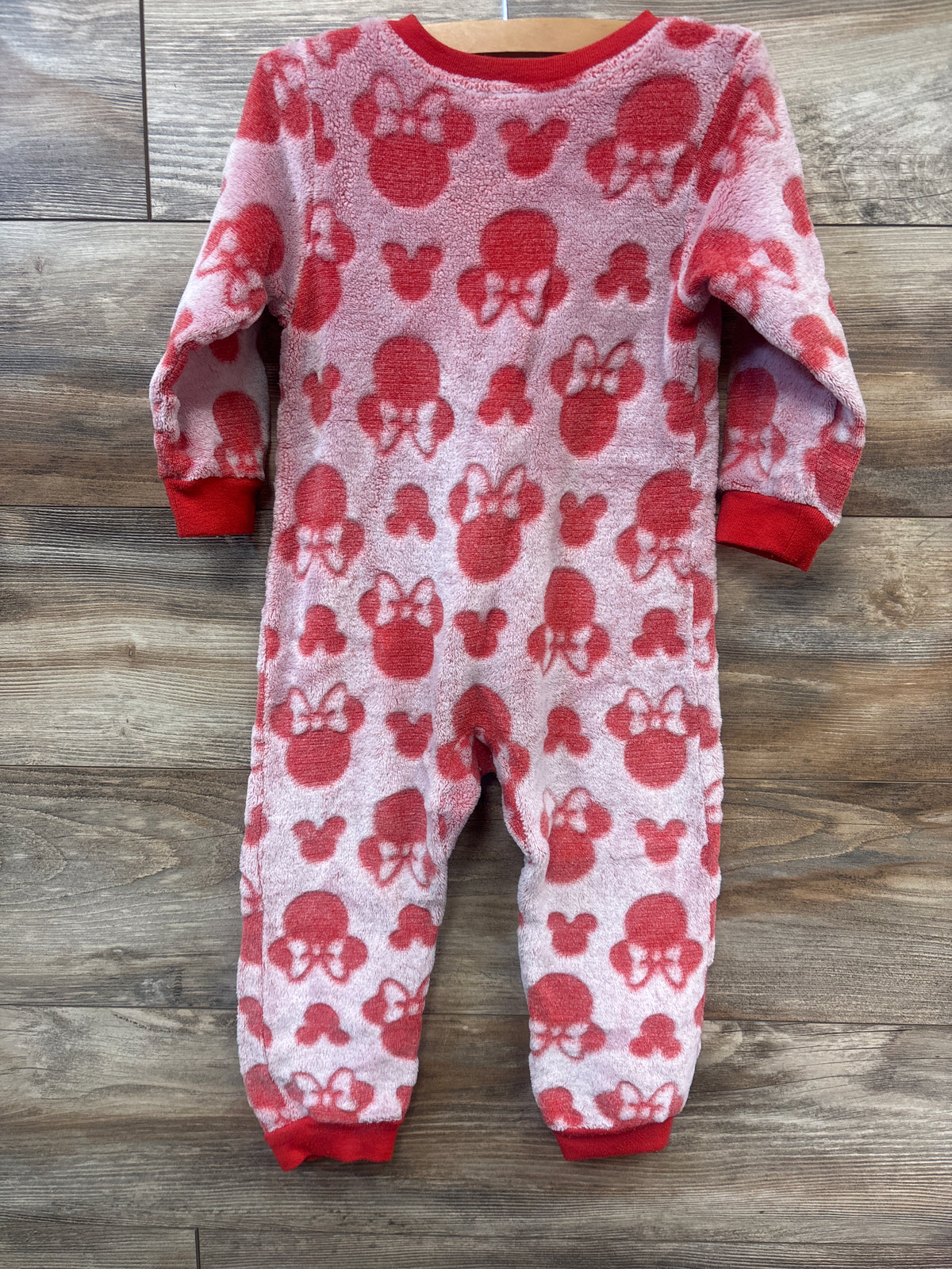 Disney Junior Minnie Mouse Plush Sleeper Red sz 4T