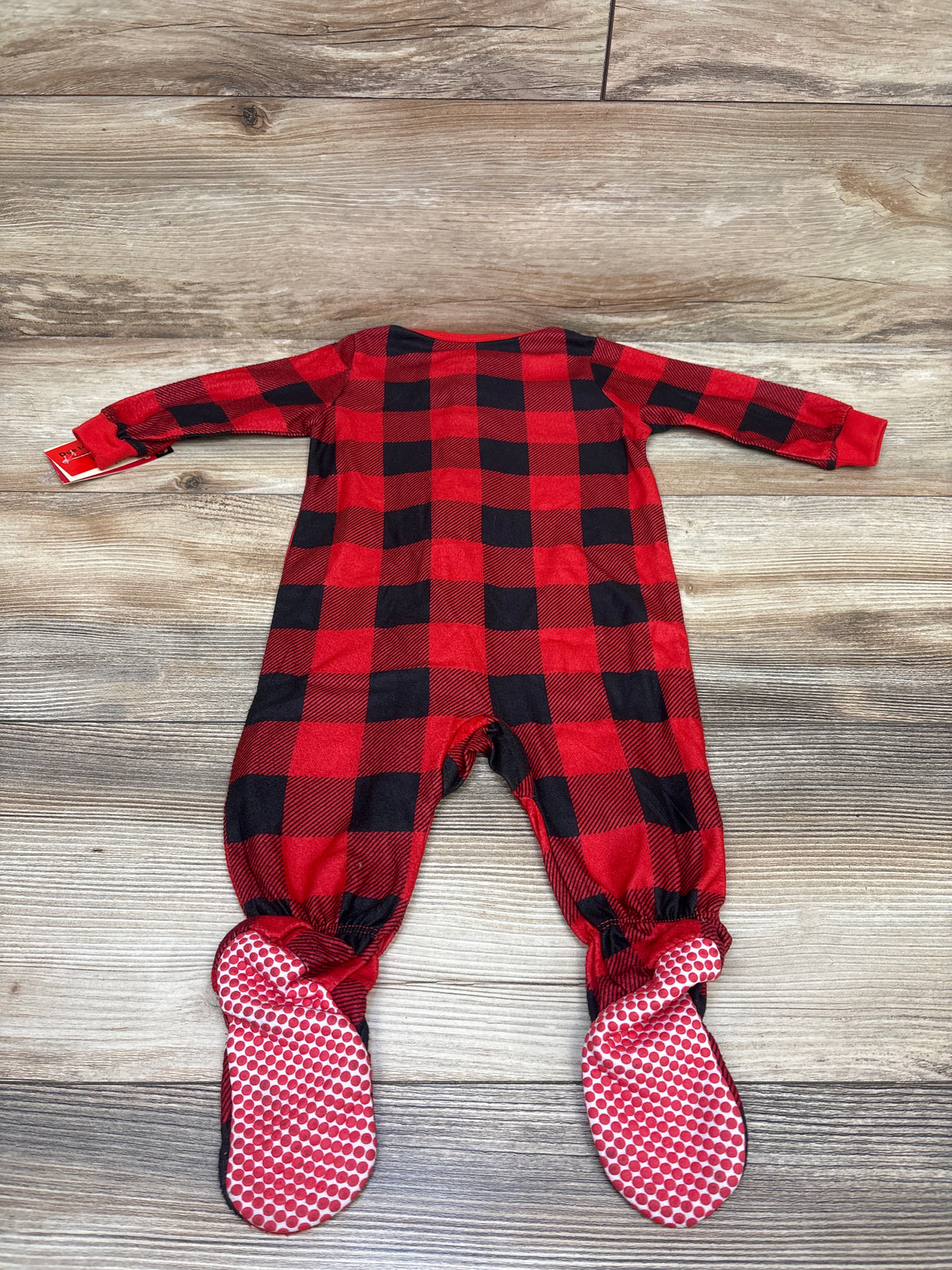 NEW Jammies For Families Buffalo Plaid Sleeper Red sz 0-3m