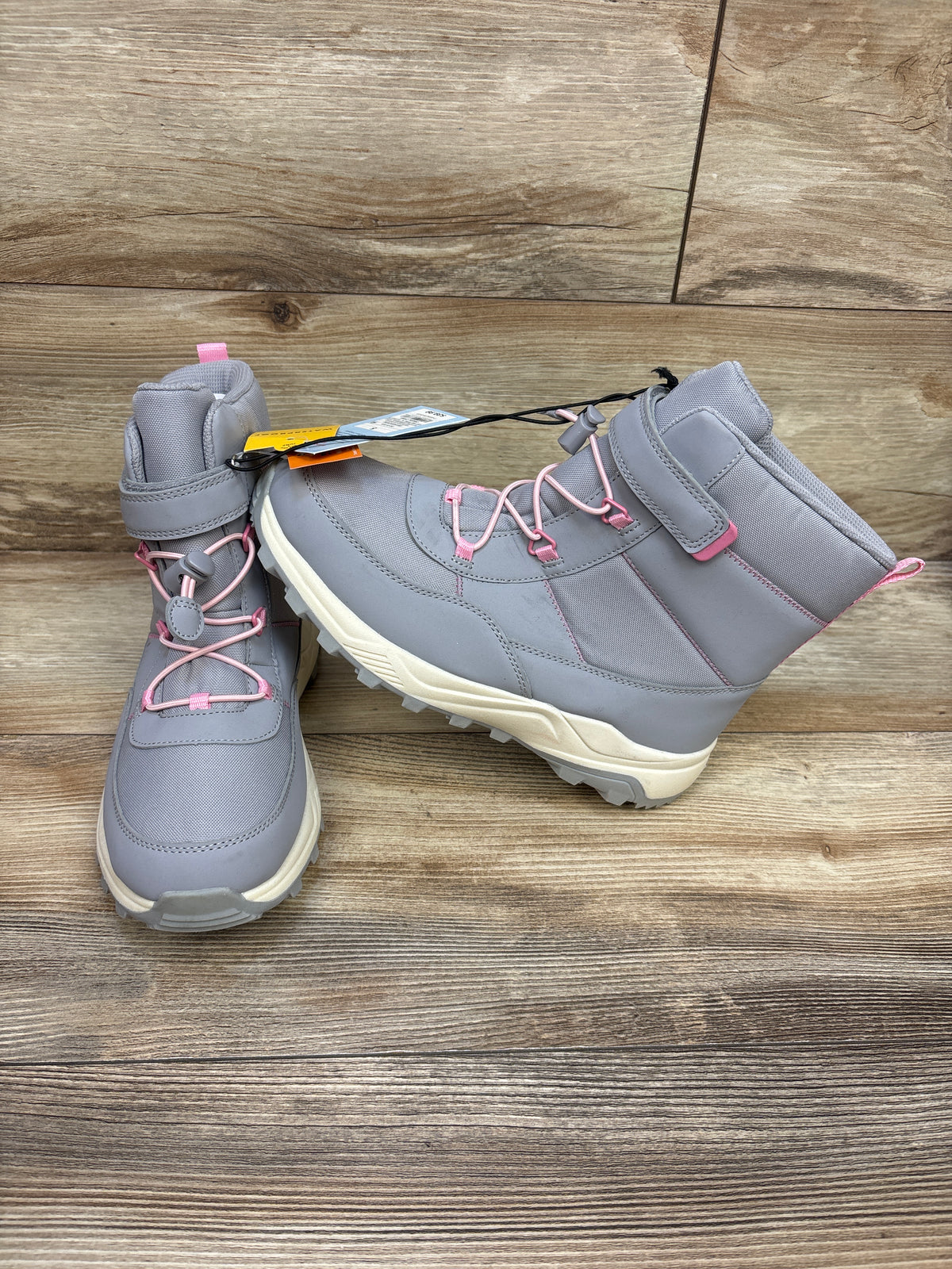 NEW Cat & Jack Noah Hiker Winter Boots Grey sz 5Y