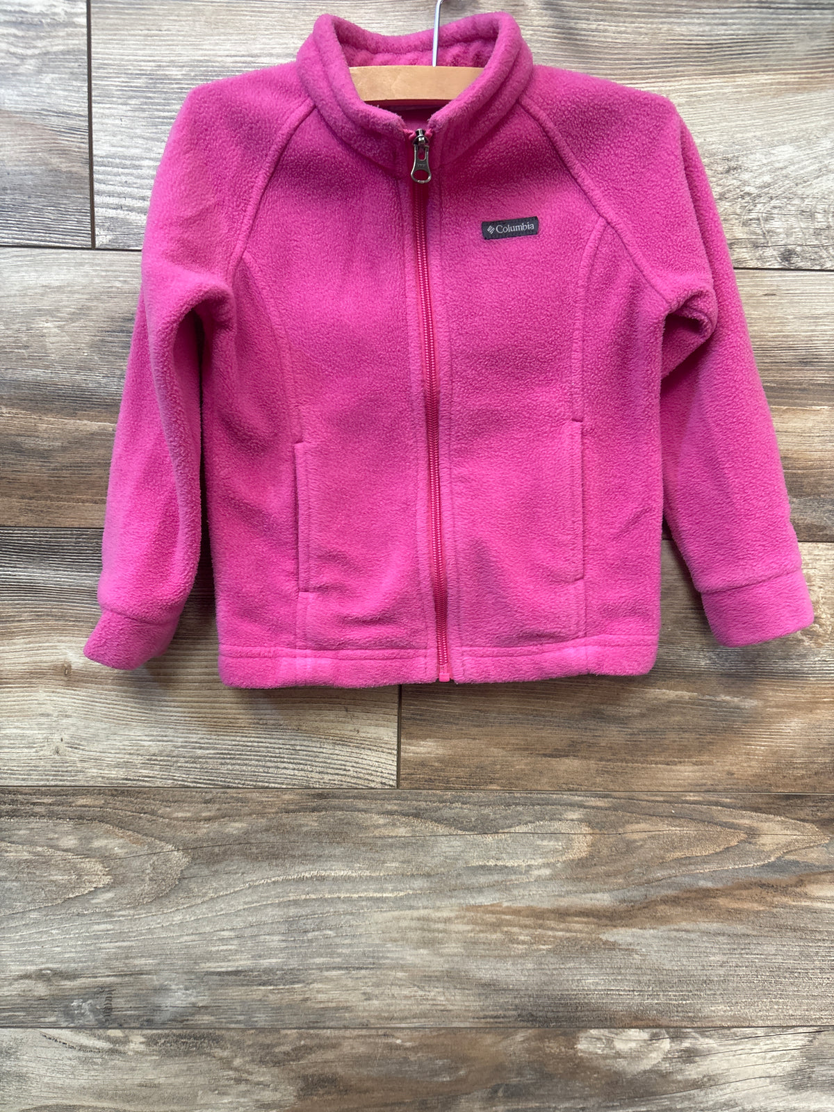 Columbia Fleece Full Zip Jacket Pink sz 4T