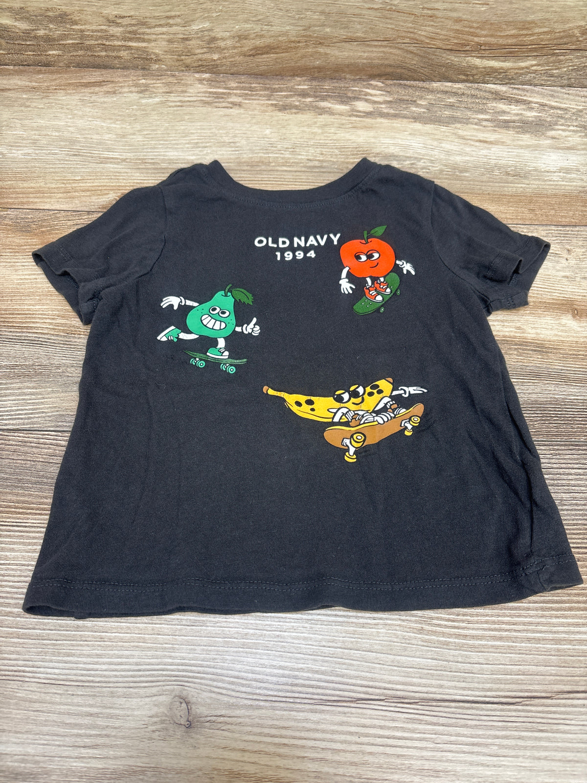 Old Navy Skating Fruits Shirt Grey sz 2T