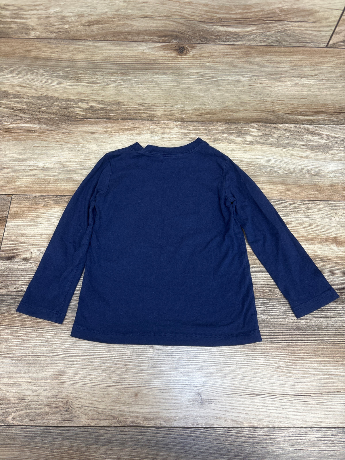Carter's Explorer Checklist Long Sleeve Shirt Navy sz 2T