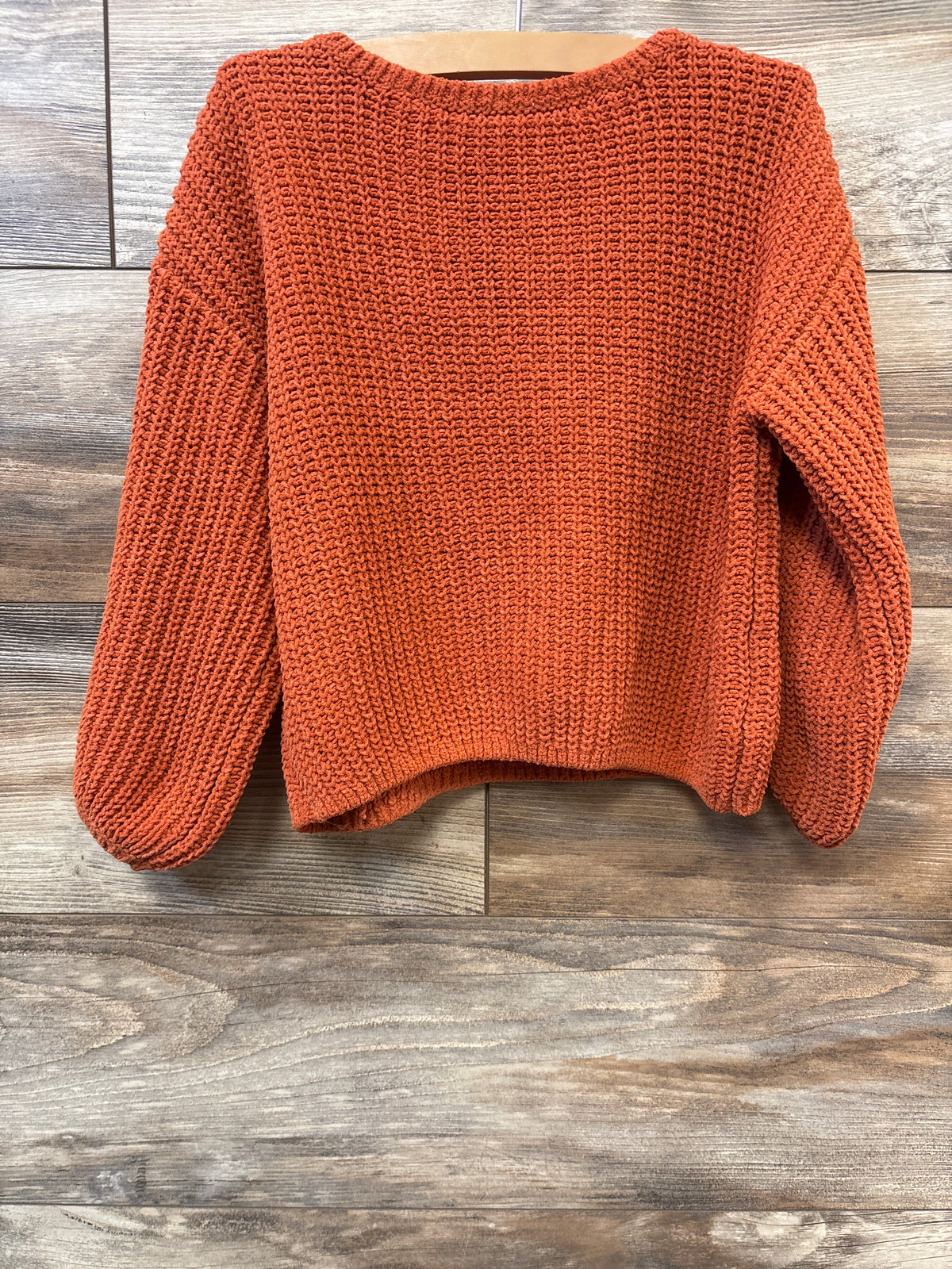 H&M Chunky Knit Sweater Orange sz 5/6T