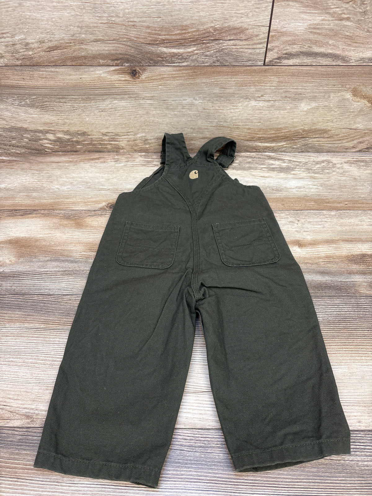 Carhartt Canvas Bib Overalls Green sz 12m