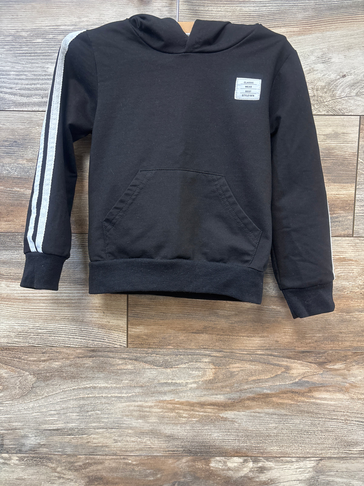 Shein Pullover Hooded Sweatshirt Black sz 4-5T