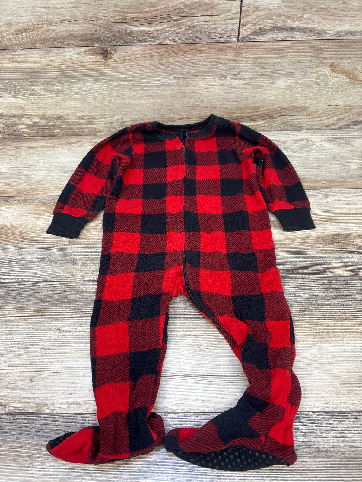 Old Navy Plaid Blanket Sleeper Red sz 18-24m