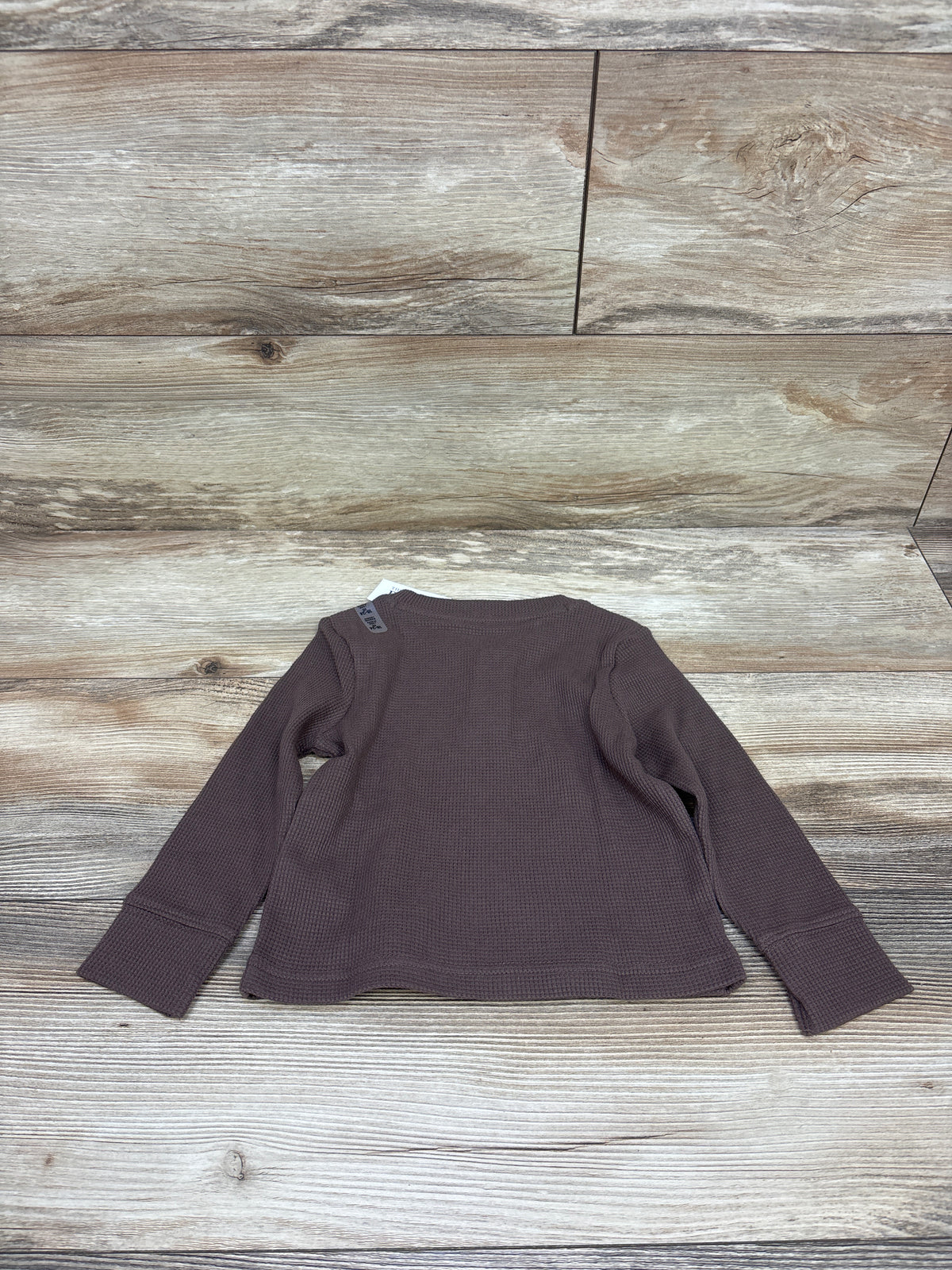 NEW Children's Place Thermal Henley Shirt Brown sz 18-24m