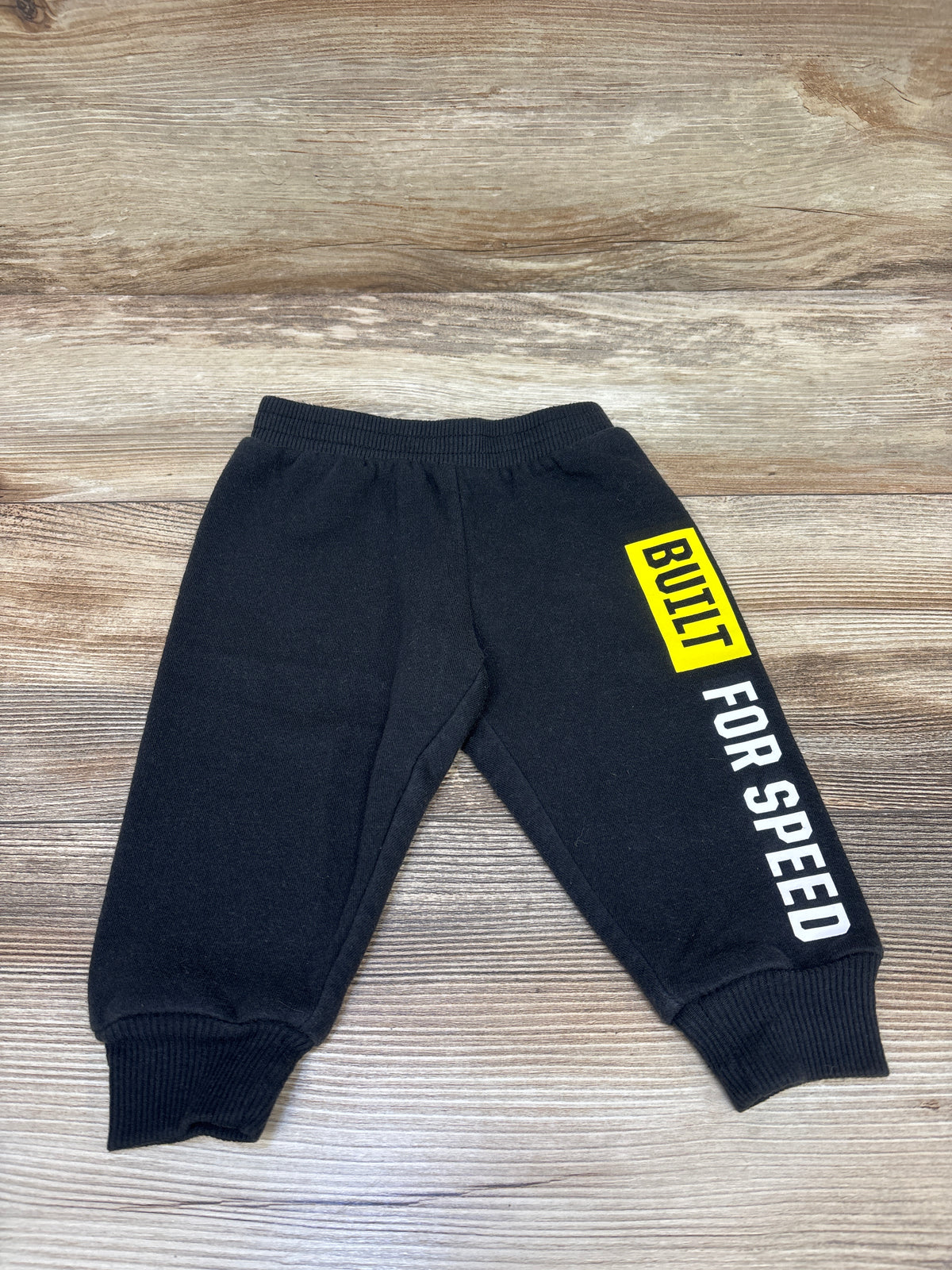 Disney Pixar Cars Built For Speed Pull-On Joggers Black sz 9/12m