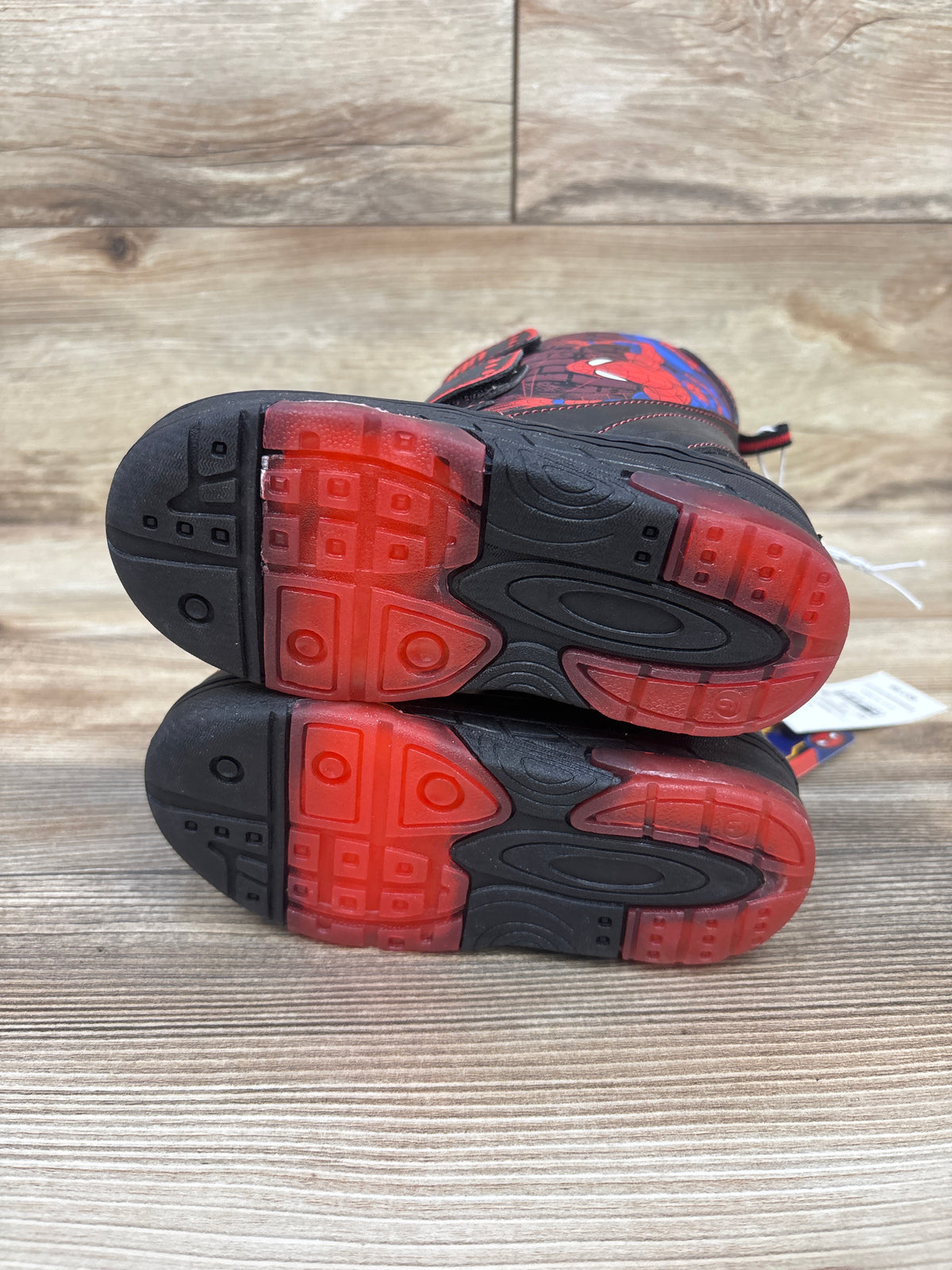 NEW Marvel Spider-Man Light-Up Winter Snow Boots Black sz 9c