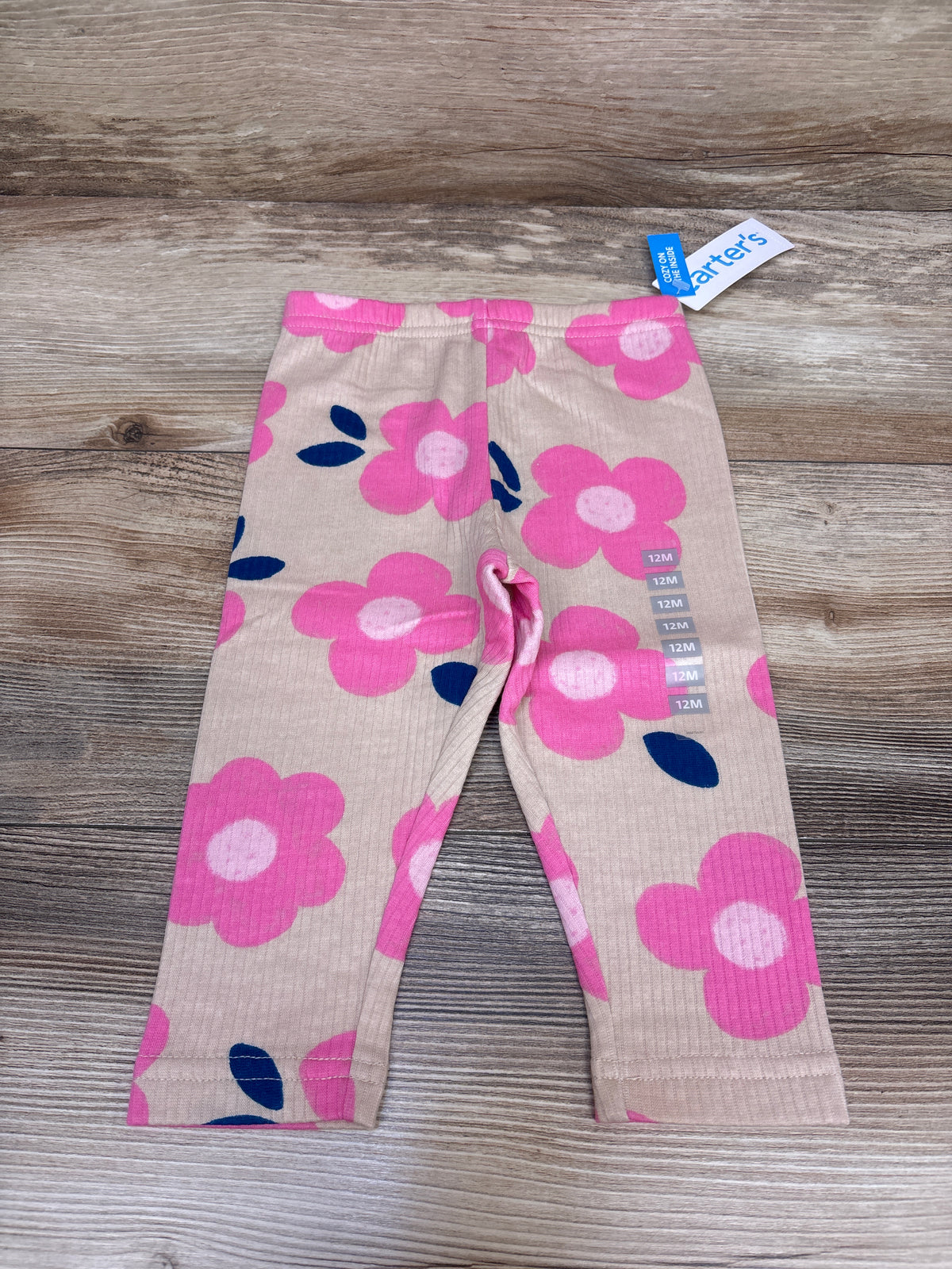 NEW Carter's Ribbed Leggings Beige sz 12m