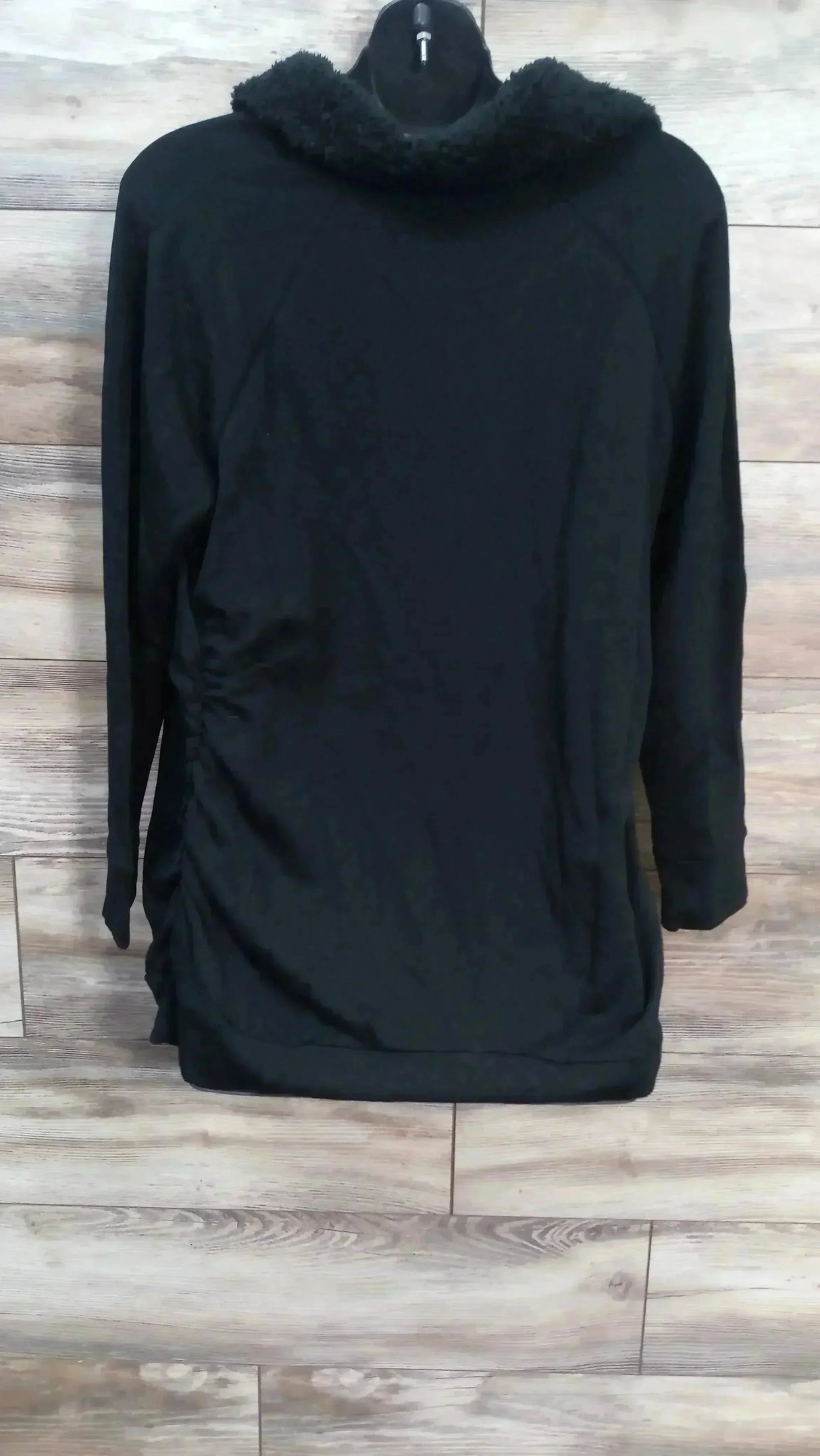 NEW Isabel Maternity Snap Sherpa Collar Black Sweatshirt sz XXL - Me n Mommy To Be