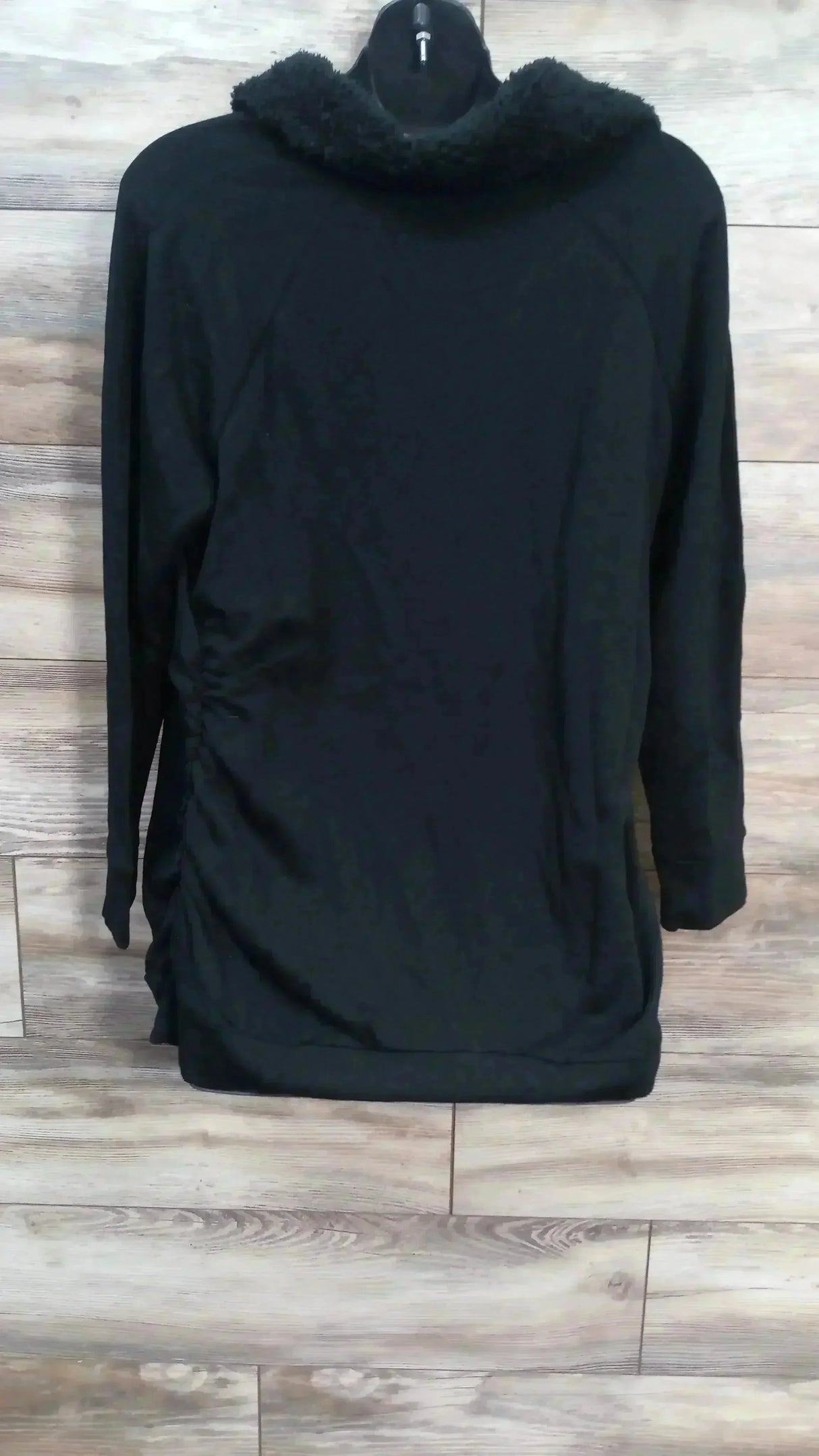 NEW Isabel Maternity Snap Sherpa Collar Black Sweatshirt sz XXL - Me n Mommy To Be