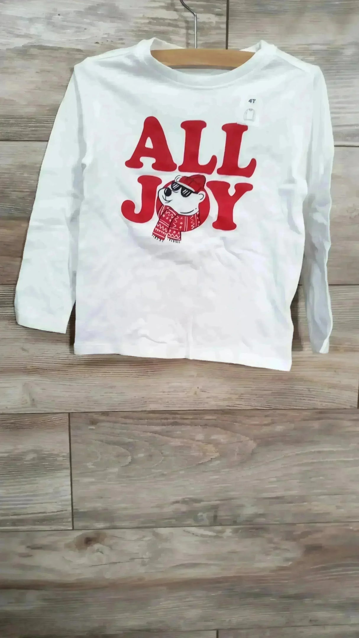NEW Old Navy All Joy Shirt White sz 4T - Me n Mommy To Be