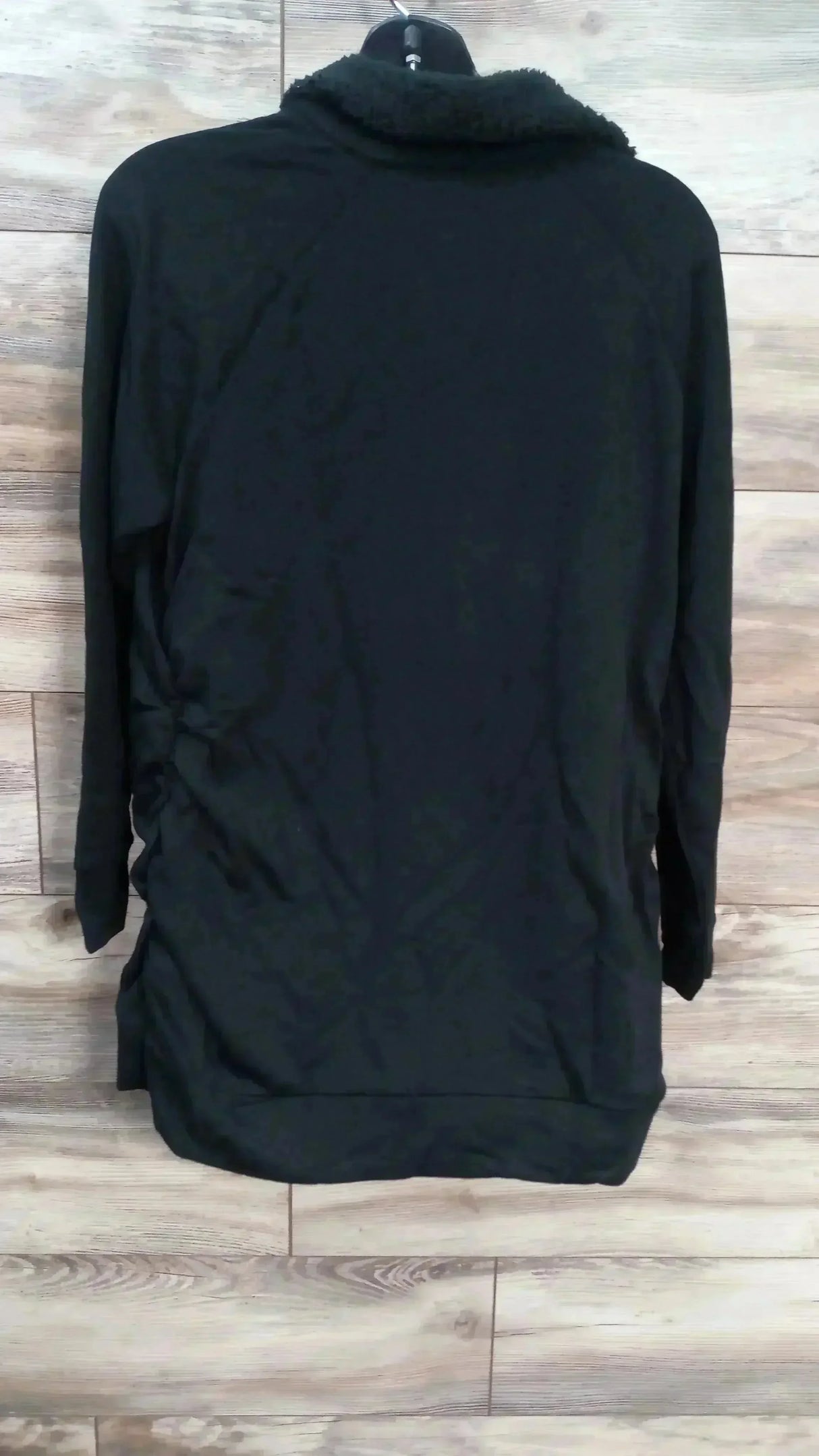 NEW Isabel Maternity Snap Sherpa Collar Black Sweatshirt sz XXL - Me n Mommy To Be