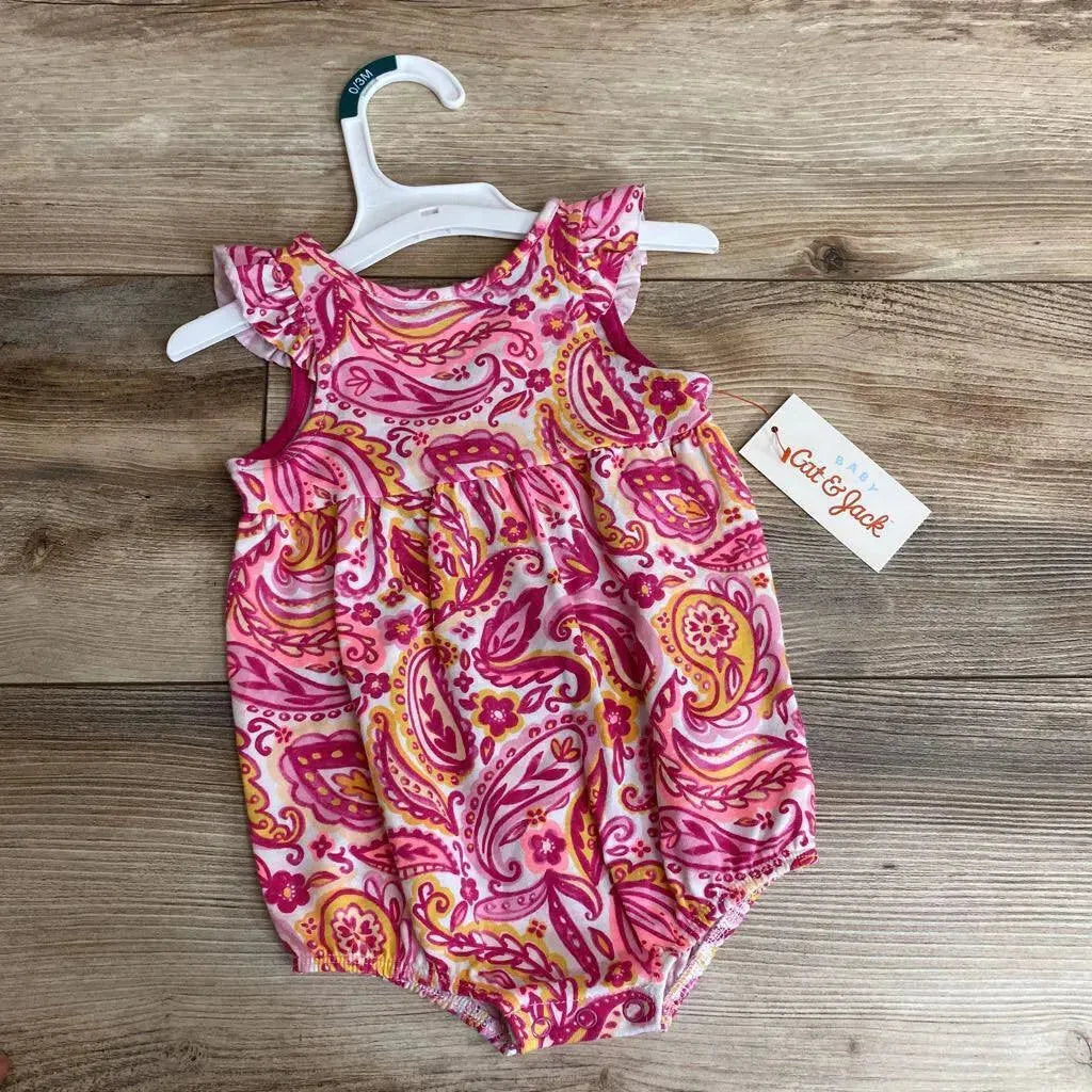 NEW Cat & Jack Paisley Sunsuit sz 0-3m - Me 'n Mommy To Be