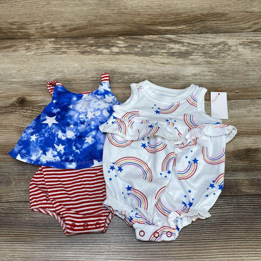 NEW Cat & Jack Baby Rainbow Romper sz NB - Me 'n Mommy To Be
