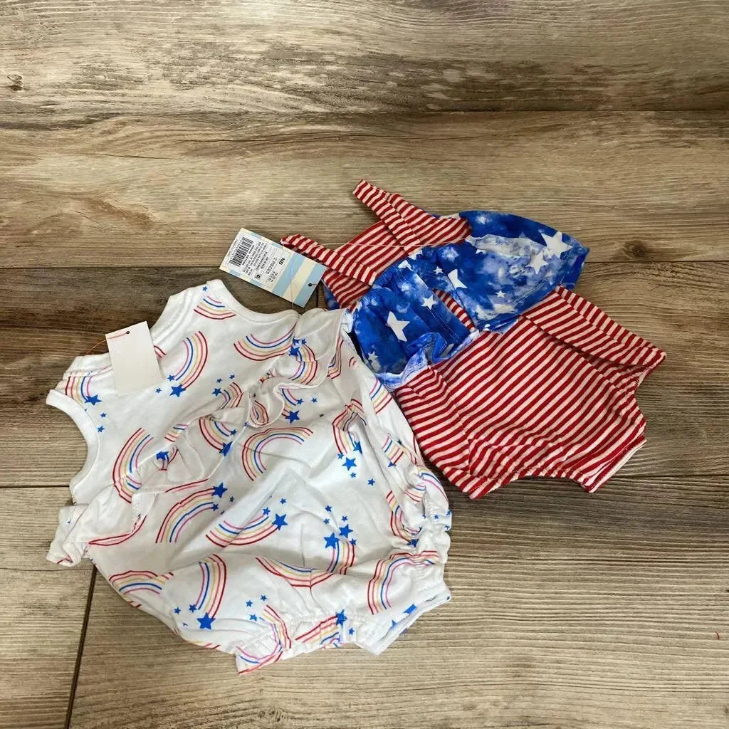 NEW Cat & Jack Baby Rainbow Romper sz NB - Me 'n Mommy To Be