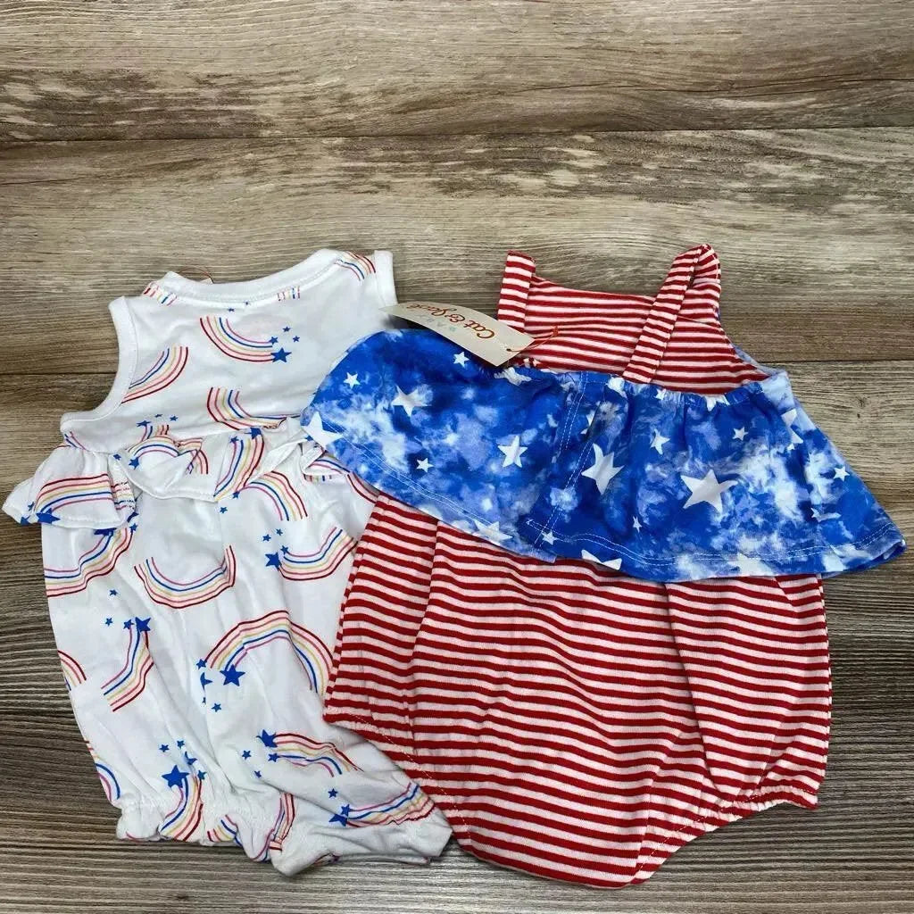 NEW Cat & Jack Baby Rainbow Romper sz 0-3m - Me 'n Mommy To Be