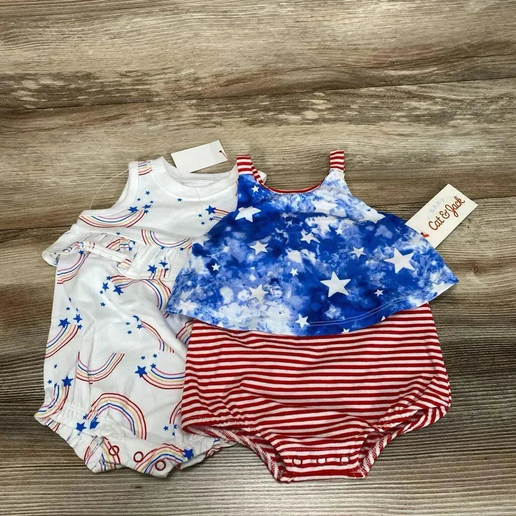 NEW Cat & Jack Baby Rainbow Romper sz 0-3m - Me 'n Mommy To Be