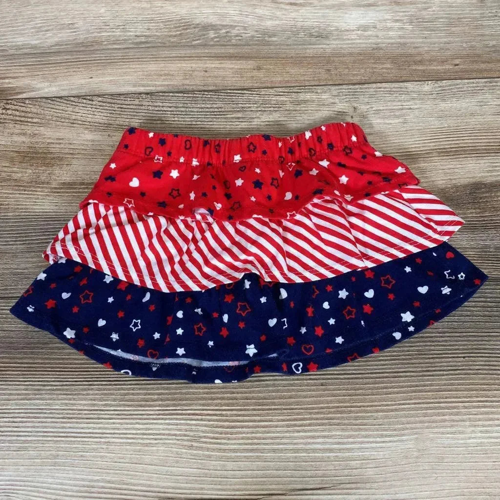 Tiered Stars & Stripes Skirt sz 0-3m - Me 'n Mommy To Be