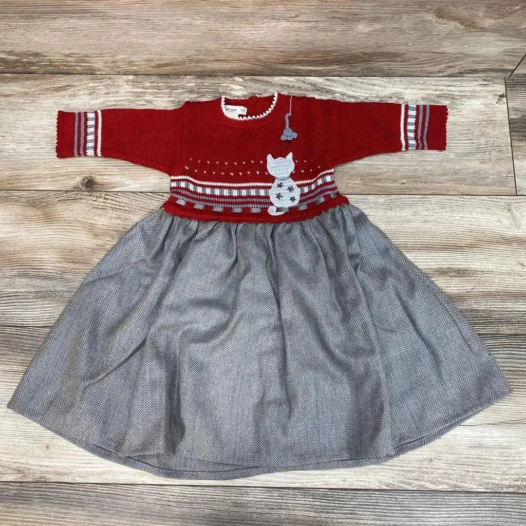 NEW Sharan Crafts Center Handmade Sweater Dress sz 12m - Me 'n Mommy To Be