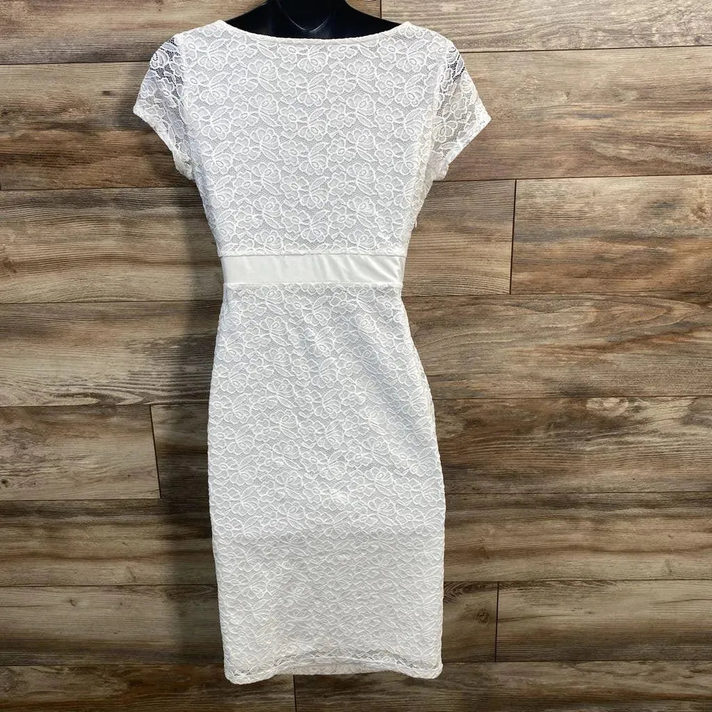 Kimi+Kai Maternity "Lyanna" Lace Bodycon Bridal Dress sz XS - Me 'n Mommy To Be