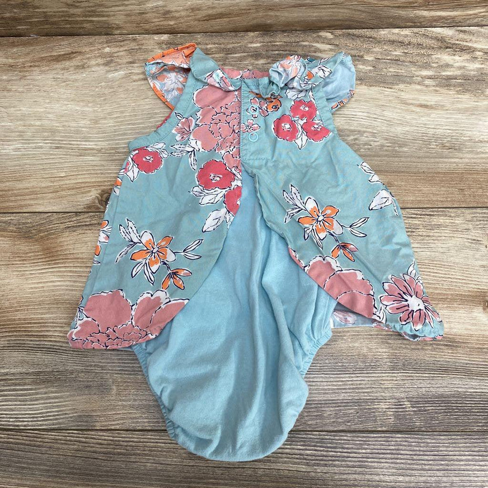 Child Of Mine Floral Bodysuit Dress sz 3-6m - Me 'n Mommy To Be