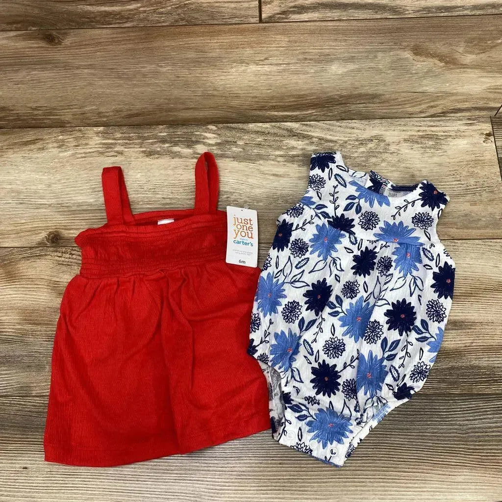 NEW Just One You 3pc Floral Romper Set sz 6m - Me 'n Mommy To Be