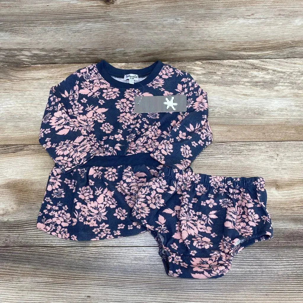 NEW Splendid 2pc Floral Dress & Bloomers sz 6-12m - Me 'n Mommy To Be