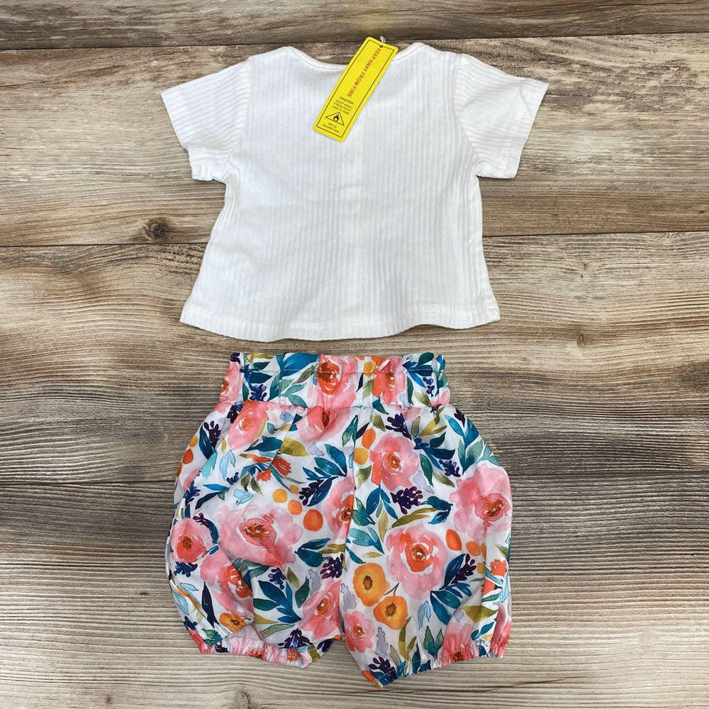 NEW Shein 2pc Shirt & Floral Shorts sz 3-6m - Me 'n Mommy To Be