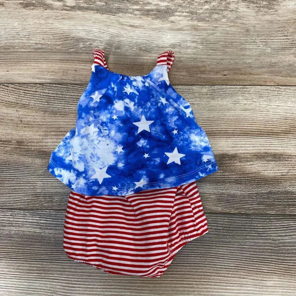 Cat & Jack Stars & Stripes Romper sz 0-3m - Me 'n Mommy To Be