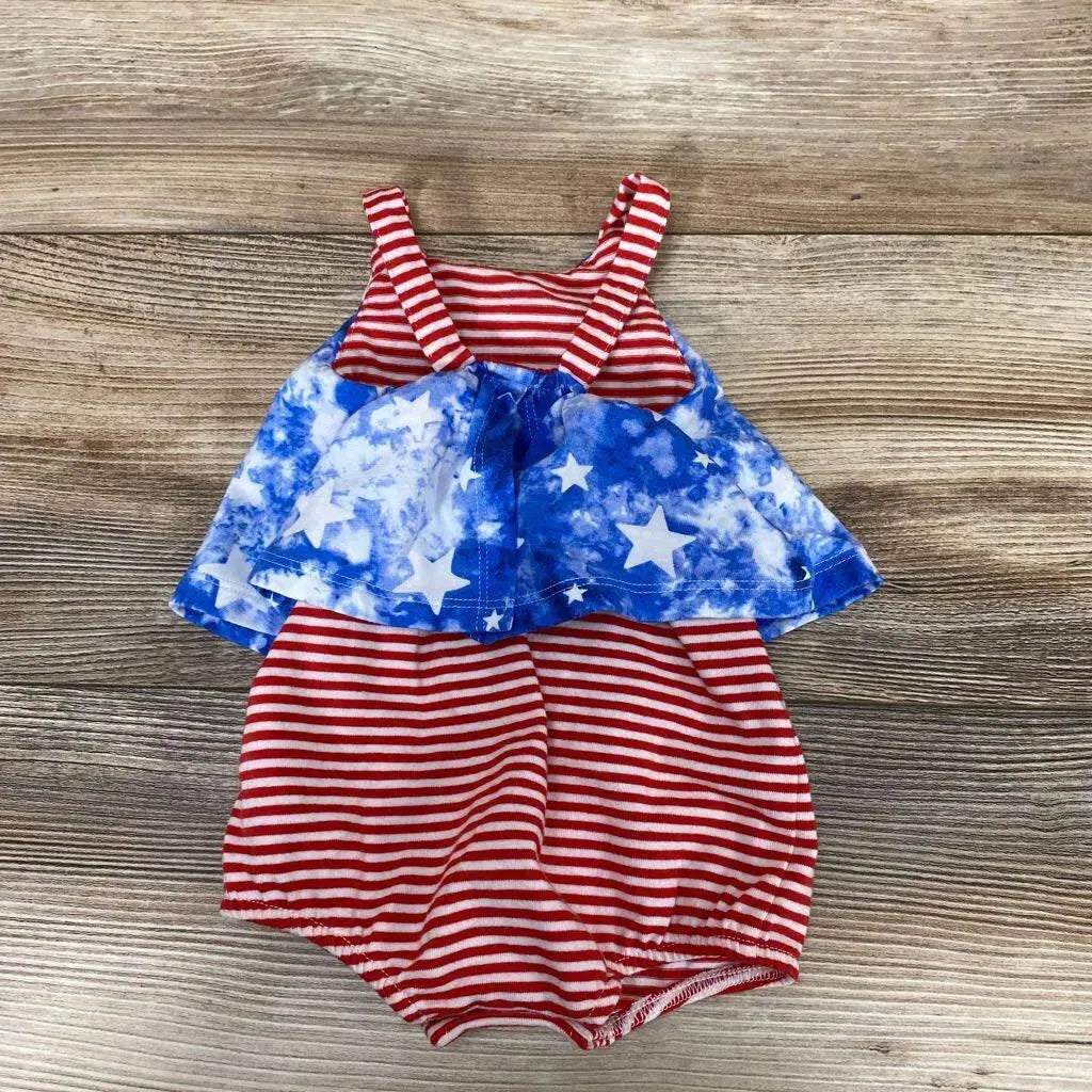 Cat & Jack Stars & Stripes Romper sz 0-3m - Me 'n Mommy To Be