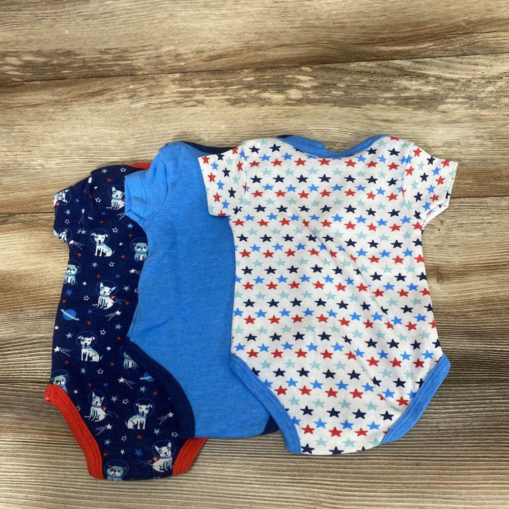 Baby Elements 3pk Stars & Dogs Bodysuits sz 3-6m - Me 'n Mommy To Be