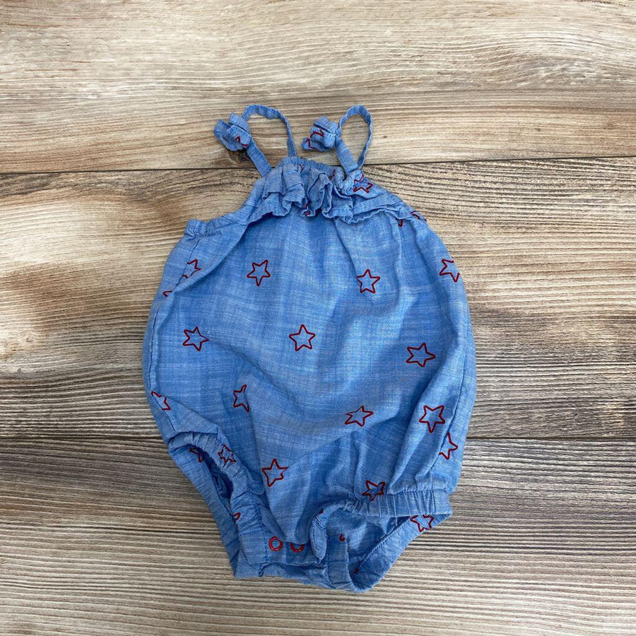 Cat & Jack Chambray Romper sz 0-3m - Me 'n Mommy To Be