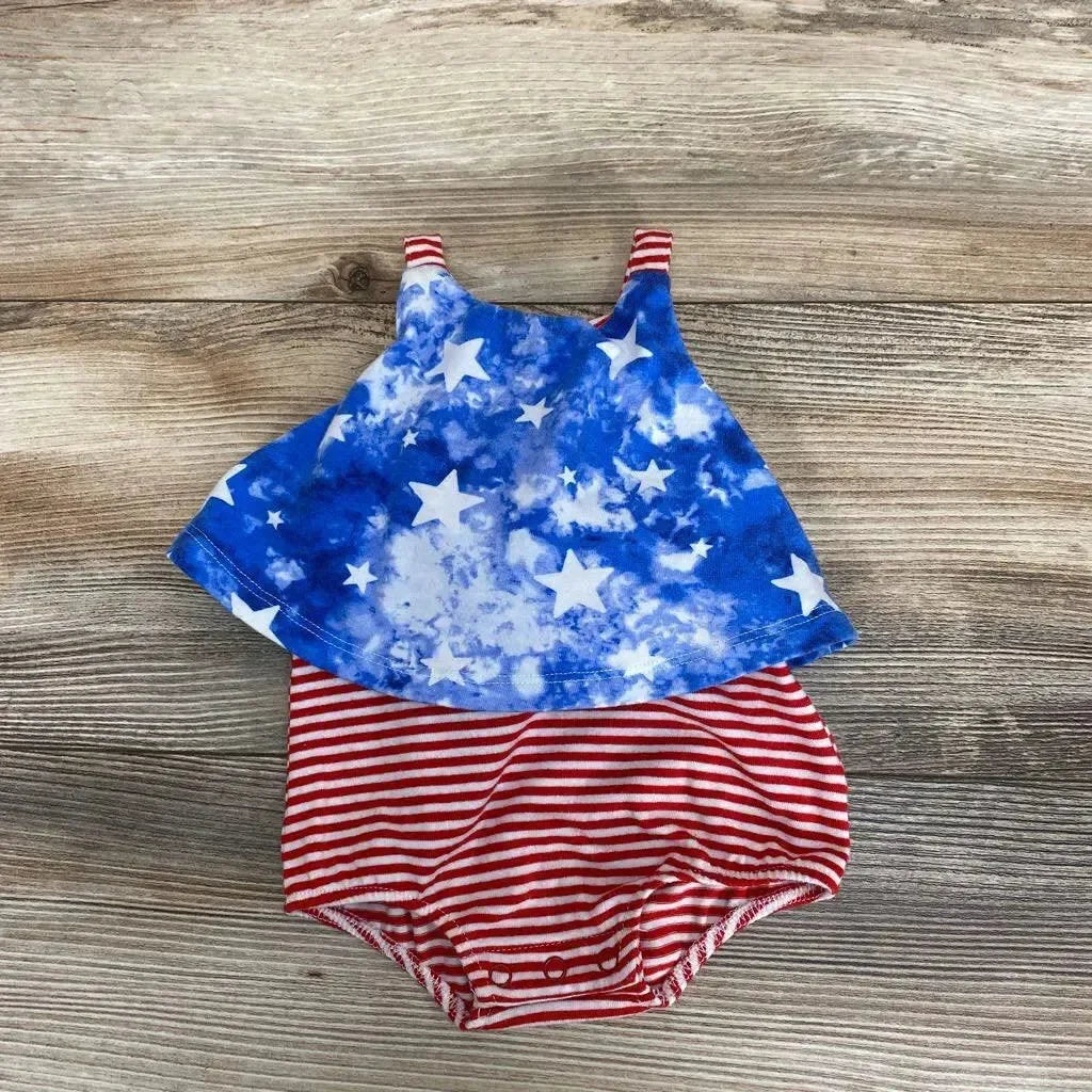 Cat & Jack Stars & Stripes Romper sz NB - Me 'n Mommy To Be