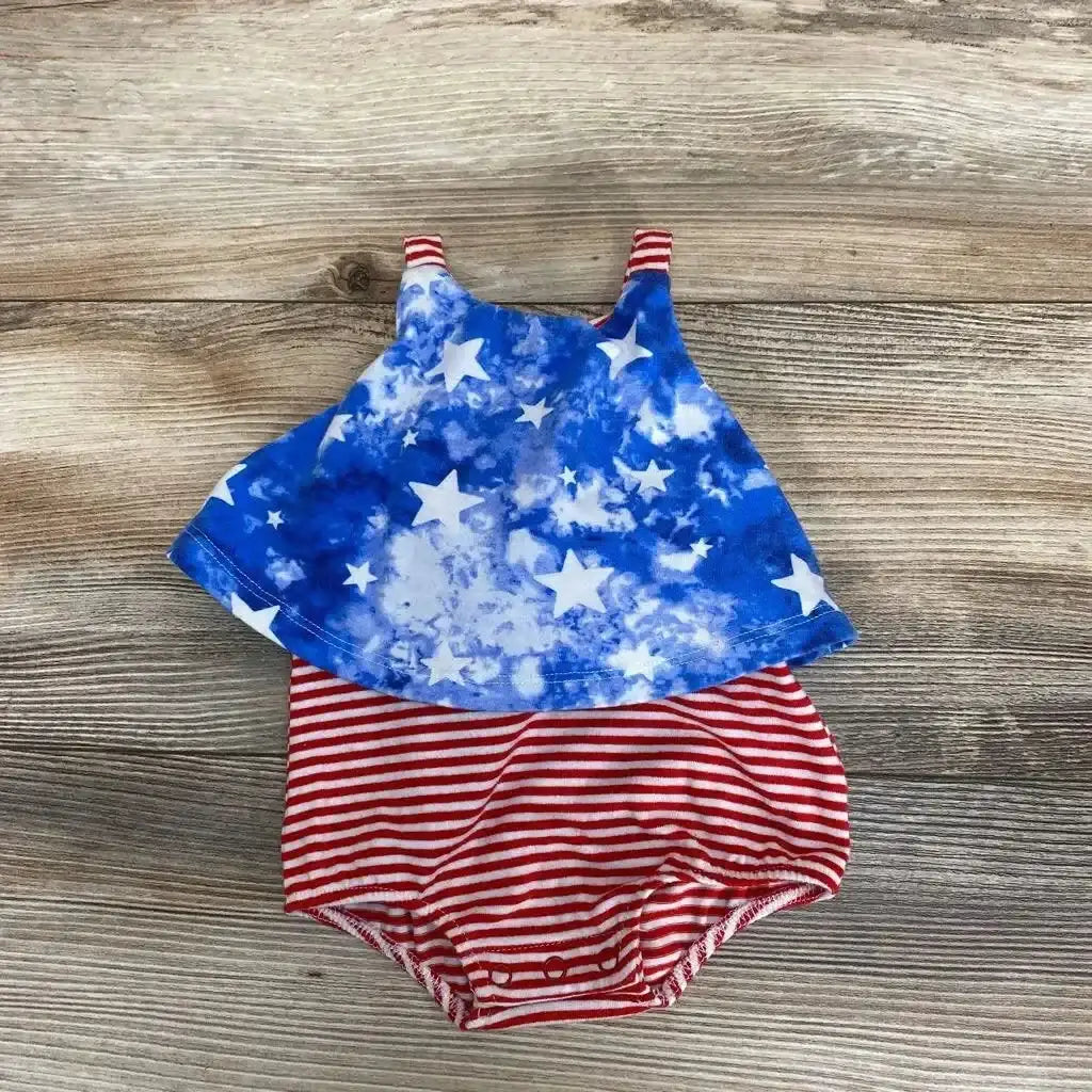 Cat & Jack Stars & Stripes Romper sz NB - Me 'n Mommy To Be