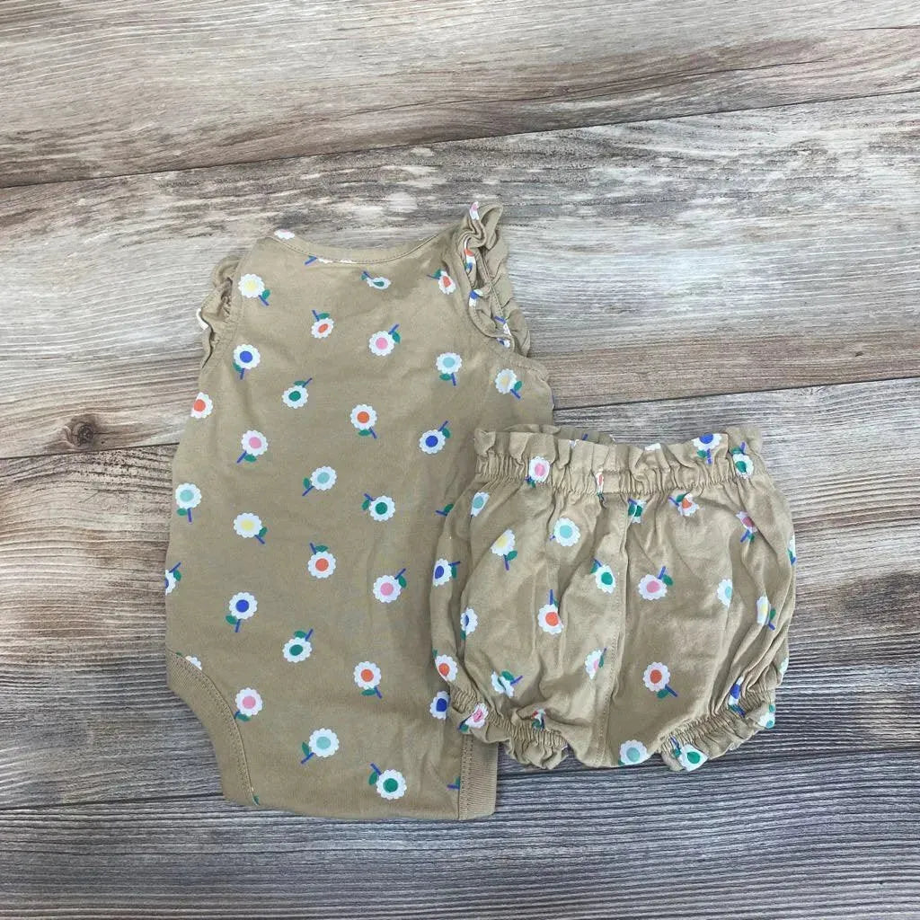 Baby Gap Organic Mix & Match Flutter Sleeve Bodysuit & Short Set sz 0-3m - Me 'n Mommy To Be
