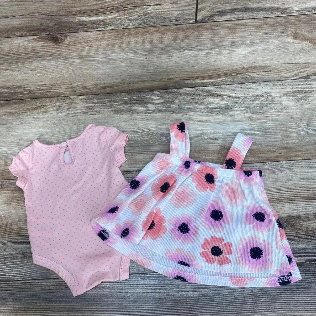 Just Lizzy 2Pc Bodysuit & Floral Dress sz 0-3M - Me 'n Mommy To Be
