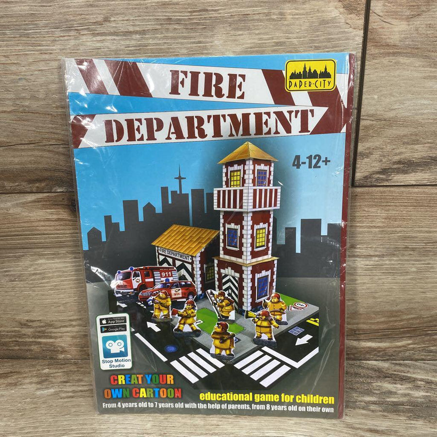 Fire Department Paper City Educational Game - Me 'n Mommy To Be