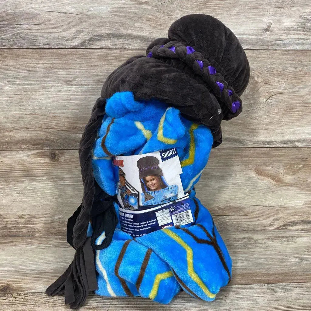 NEW Marvel Black Panther Shuri Hooded Blanket - Me 'n Mommy To Be
