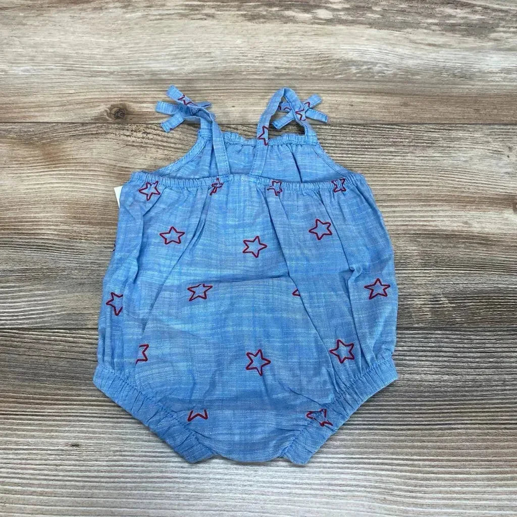 NEW Cat & Jack Chambray Romper sz NB - Me 'n Mommy To Be