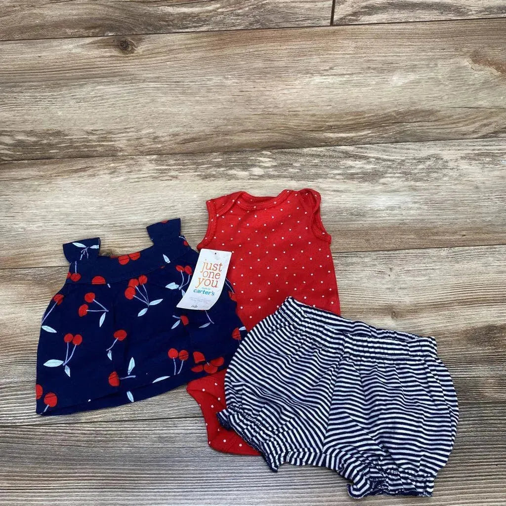 NEW Just One You 3pc Polka Dot Bodysuit Set sz NB - Me 'n Mommy To Be