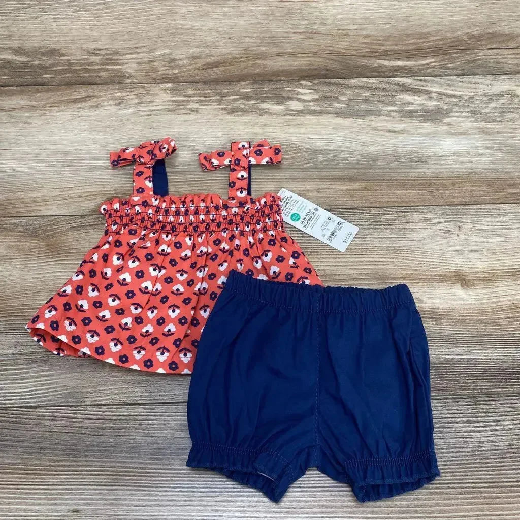 NEW Just One You 2pc Floral Smocked Top & Shorts sz NB - Me 'n Mommy To Be