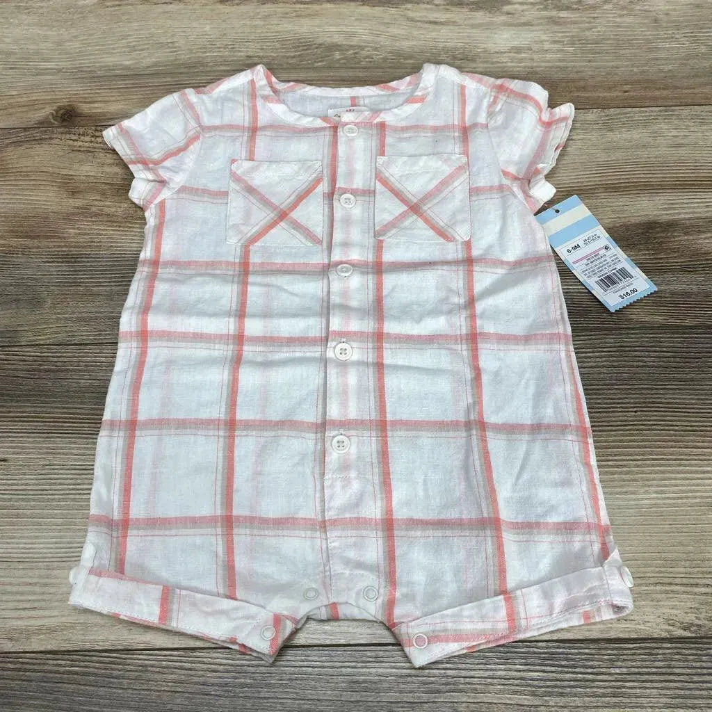 NEW Cat & Jack Plaid Shortie Romper sz 6-9m - Me 'n Mommy To Be