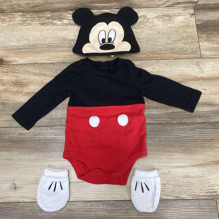 Disney Baby Mickey Mouse Costume Bodysuit Set sz 6-9m - Me 'n Mommy To Be