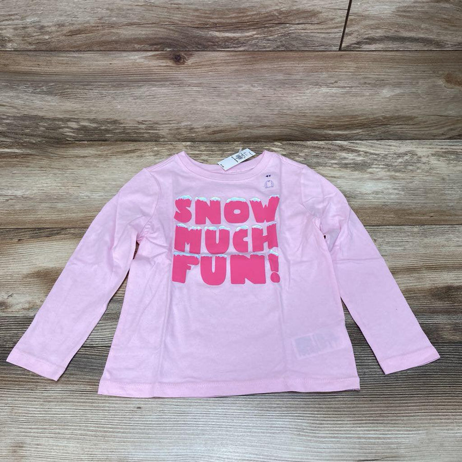 NEW Old Navy Long Sleeve Snow Much Fun Shirt sz 4T - Me 'n Mommy To Be