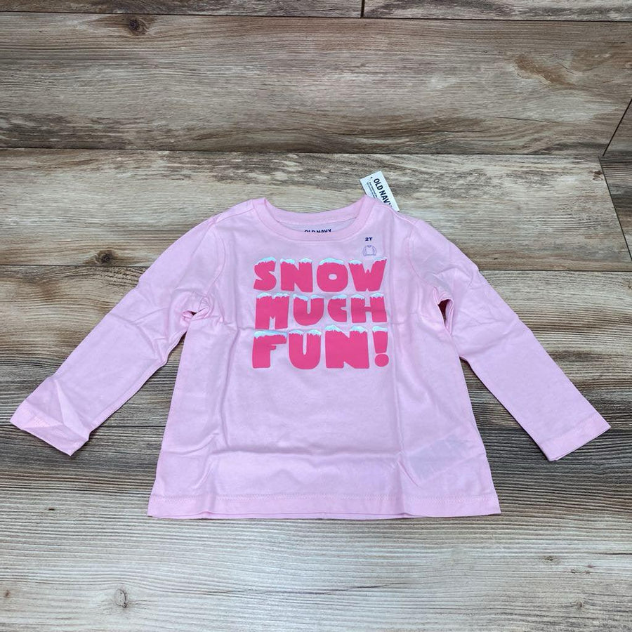 NEW Old Navy Long Sleeve Snow Much Fun Shirt sz 2T - Me 'n Mommy To Be