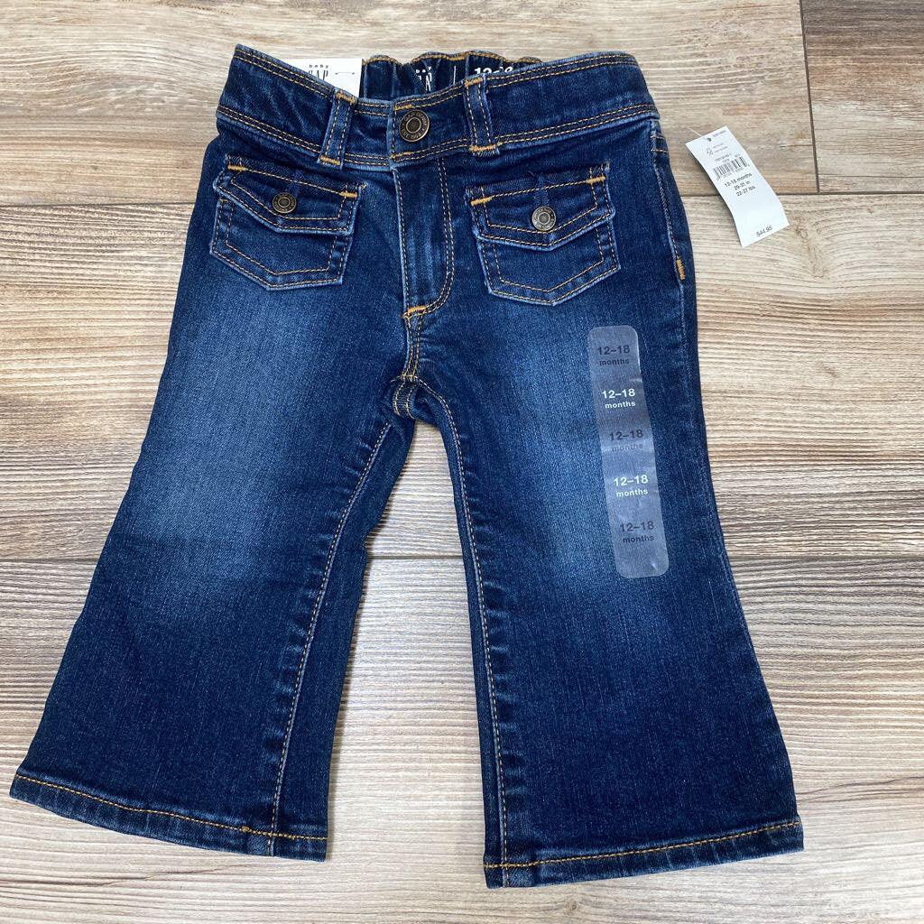 Toddler Flare Jeans with Washwell Dark Indigo